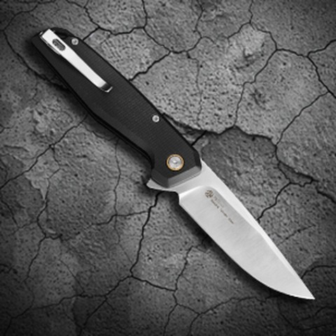Ніж складаний туристичний Ruike P873-MB, (8.8 см)14C28N / G10 чорний