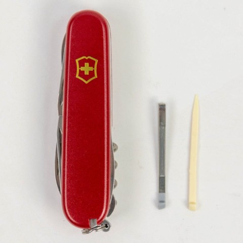 Ніж Victorinox Climber Mat 91мм,14функ,черв мат,жовт.лого