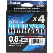 Шнур Sunline SM Amazer X4 200m (multicolor) #1.7 35lb/15.9kg