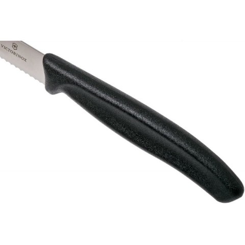 Набір кухонний Victorinox SwissClassic Tomato&Sausage Gift Set 6 ножів лезо 11см хвил. з чорн. ручкою