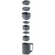 Термокружка RidgeMonkey ThermoMug DLX Brew Set Grey з набором ємностей