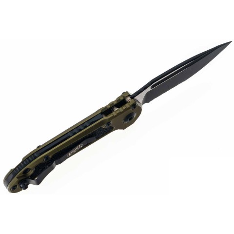 Нож Microtech L.U.D.T. S/E Gen III,  черный клинок, полусеррейтор, рукоять OD green
