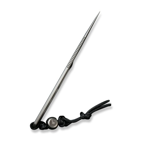 Ніж фіксований тактичний Civivi Circulus, (5 см) 10Cr15CoMoV сірий з бусиною з титану 6AL4V