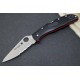 Ніж Spyderco Endela Thin Red Line, полусеррейтор