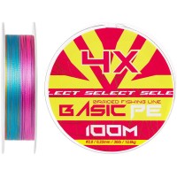 Шнур Select Basic PE Multicolor 100m #2.0/0.22mm 30lb/13.6kg