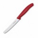 Кухонний ніж Victorinox SwissClassic Tomato&Sausage лезо 11см хвил. з черв. ручкою