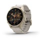 Смарт-часы Garmin fenix 8 AMOLED (43 мм) Sapphire золотистий/известняково-серый кожаный ремешок эксклюзив