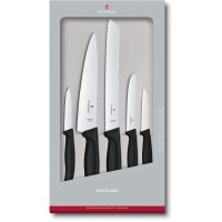 Набір кухонний Victorinox SwissClassic Kitchen Set 5 ножів з чорн. ручкою у подар.упак.