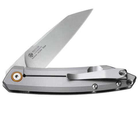 Ніж складаний туристичний Ruike P831S-SA, (8.5 см) 14C28N / 3cr14n сірий