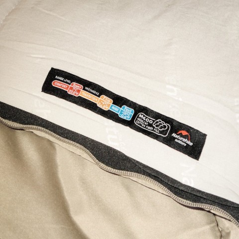 Спальник з капюшоном із звичайним мішком для зберігання Naturehike M400 CNK2350WS023, (1°C), лівий, зелений