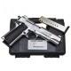 Стартовий пістолет 911#6 Matte Chrome Plating, Engraved/Black Grips