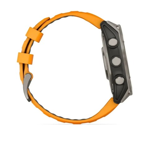 Смарт-годинник Garmin fenix 8 AMOLED (47 мм) Sapphire титан помаранчевий/графіт