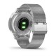 Смарт-годинник Garmin vivomove Luxe зі сріблястими корпусом та ремінцем