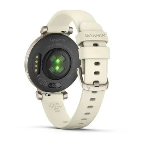 Смарт-часы Garmin Lily 2 кремово-золотистые с кокосовым силиконовым ремешком