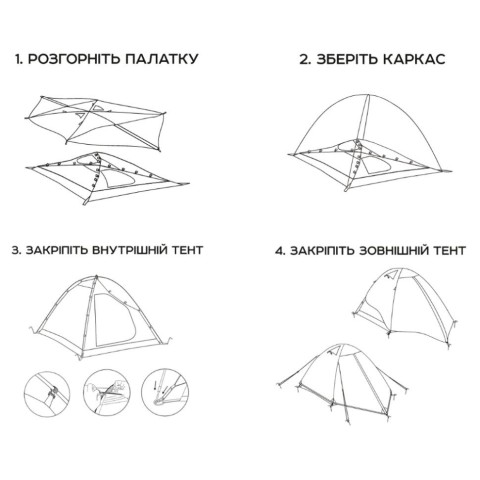 Палатка СИЛА Дельта тримісна