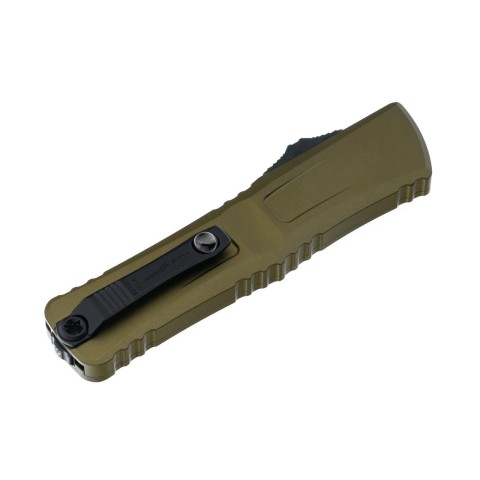 Нож Microtech Combat Troodon Gen III OTF Interceptor, черный клинок, рукоять OD green