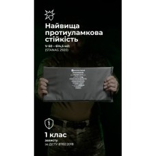 Балістичний пакет (1 клас | 20×40 см | 475 г | НВМПЕ ✡ Ізраїль) ТМ Балістика