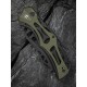 Ніж складаний туристичний Civivi Biophase, (8.9 см) Nitro-V / Aluminum & G10 чорно-зелений