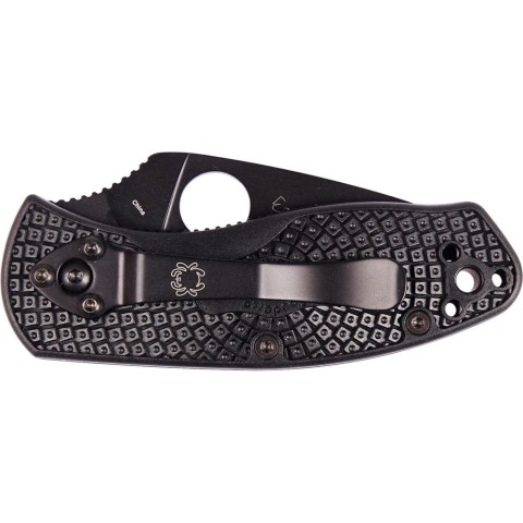 Ніж Spyderco Ambitious FRN Black Blade, серрейтор (C148SBBK)