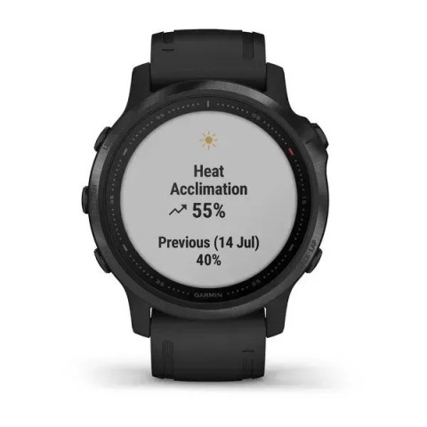 Смарт-часы Garmin fenix 6S Pro черные с черным ремешком