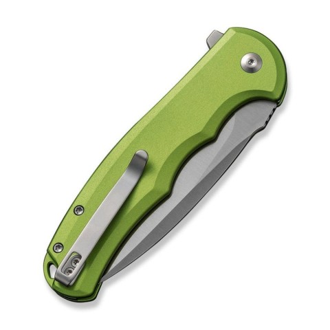 Ніж складаний туристичний Civivi Praxis, (9.5 см) Nitro-V / Aluminum зелений