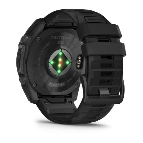 Годинник-навігатор Garmin Tactix 8 Solar 51мм Applied Ballistics Elite з чорним силіконовим ремінцем 010-03407-11