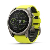 Смарт-годинник Garmin fenix 8 (51 мм) Sapphire Solar титан яскраво-жовтий/графітовий