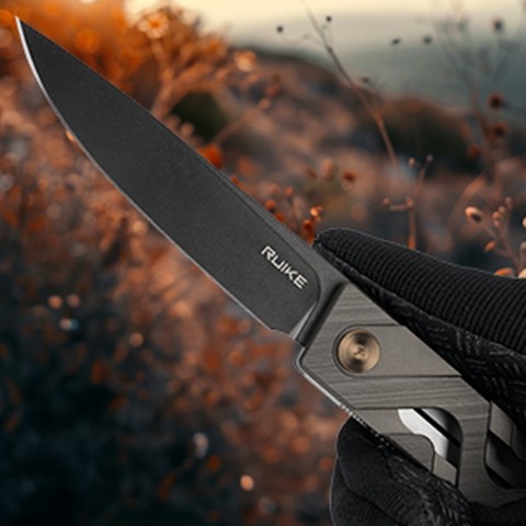 Ніж складаний туристичний Ruike P878-AG, (8.7 см) 14C28N / 6063Aluminum зелений