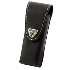 Чохол на пояс Victorinox 111мм шкір.чорн на липучці з повор. кліпом до 4 шарів