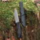Ніж фіксований туристичний Ganzo G807 (8.8 см) 9CR14 / PP+TPR чорний з чохлом