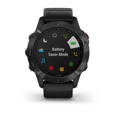 Смарт-годинник Garmin fenix 6 Pro чорний з чорним ремінцем