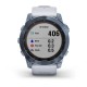 Смарт-часы Garmin fenix 7X Sapphire Solar минерально-синие титановые DLC с ремешком цвета белого камня