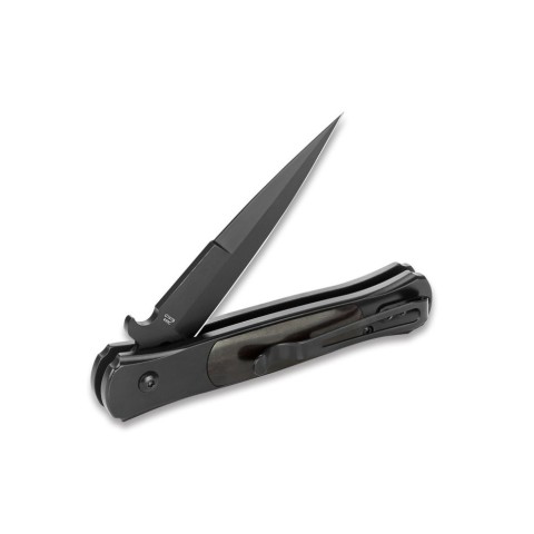 Ніж складаний туристичний Ganzo G707В (8.5 см) 440C / сталь з деревом чорний