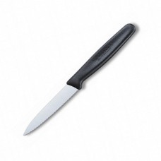 Кухонний ніж Victorinox Paring лезо 8см хвил. з чорн. ручкою