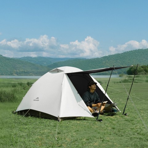 Намет тримісний Naturehike Greek Style CNK2300ZP024 світло-кавовий