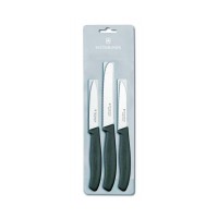 Набір кухонний Victorinox SwissClassic Paring Set 3 ножа з чорн. ручкою (8,8,11см)