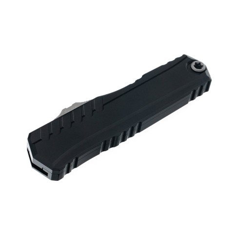 Ніж Microtech Cypher II D/E OTF, Apoc, чорне руків'я