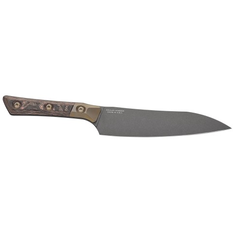Нож кухонный Microtech Utility Knife DLC Livewire Signature Series Brown