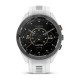 Смарт-годинник Garmin Approach S70 (42 мм) з чорним керамічним безелем та білим ремінцем