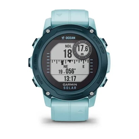 Смарт-годинник Garmin Descent G1 Solar Ocean Edition лазурний