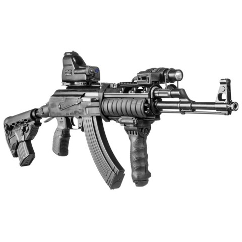 Приклад FAB для AK з тримачем магазину, чорний (без буферної труби)