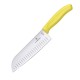 Кухонний ніж Victorinox SwissClassic Santoku лезо 17см ріфл. з жовт. ручкою (блістер)