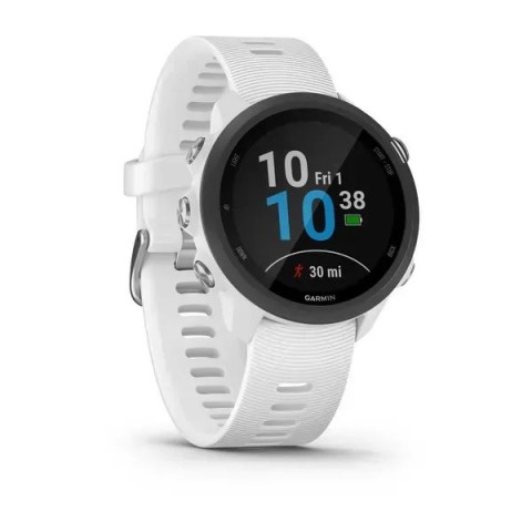 Смарт-годинник Garmin Forerunner 245 Music з білим ремінцем