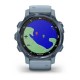 Смарт-часы Garmin Descent Mk2S минерально-синие с ремешком цвета морской пены