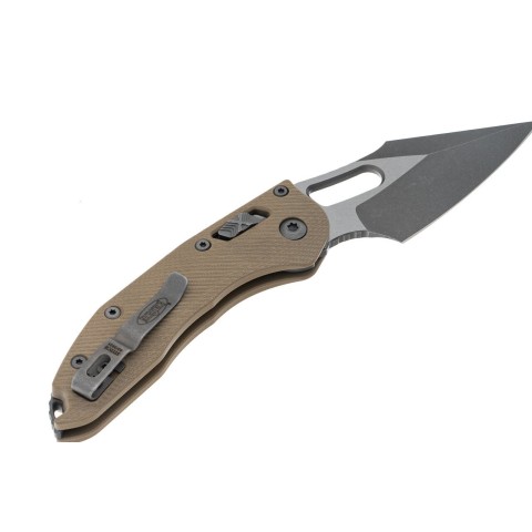 Ніж Microtech Stitch Ram-Lock, fluted, Apoc, руків'я G10 tan