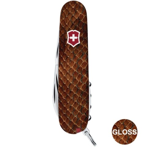 Ніж Victorinox Spartan Design 91мм,13функ ,Принт Шкіра кобри