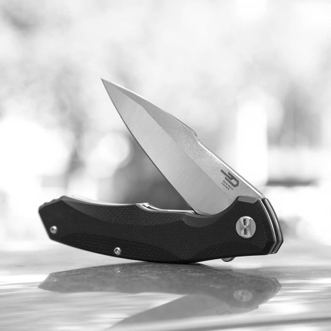 Нiж складний Bestech Knife WARWOLF Black BG04A