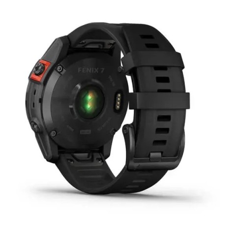 Смарт-часы Garmin fenix 7 Solar сланцево-серые с черным ремешком