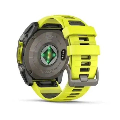 Смарт-годинник Garmin fenix 8 (51 мм) Sapphire Solar титан яскраво-жовтий/графітовий