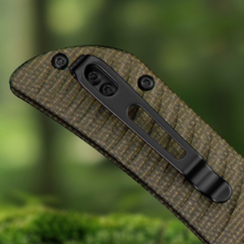 Ніж складаний туристичний Ruike P123-MB, (9.2 см) 14C28N / мікарта коричневий